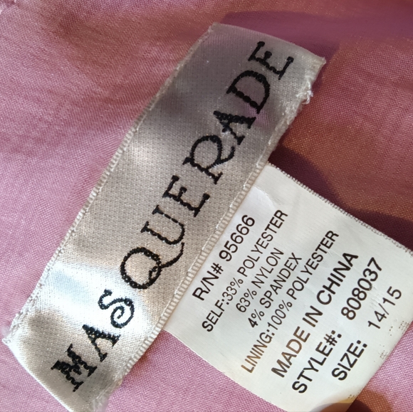 Mini Pink Vintage Prom Dress - Picture 5 of 5